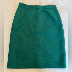 BRAND NEW J Crew teal No. 2 pencil skirt, size 6